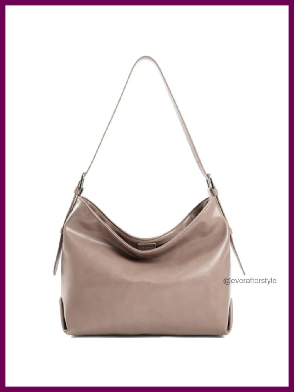 Leather Hobo Shoulder Bag Slouchy Tote Purse for Women Work Travel